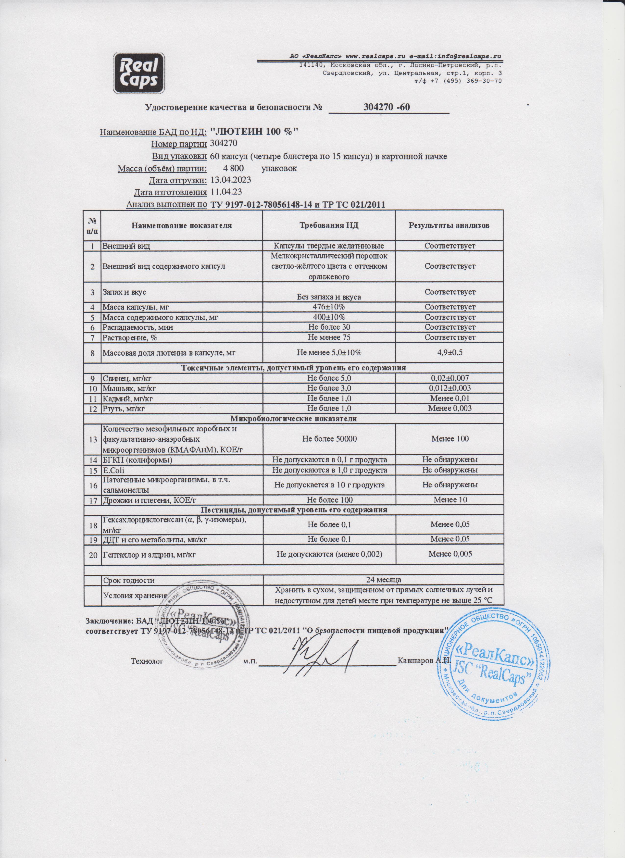 Паспорт №042023